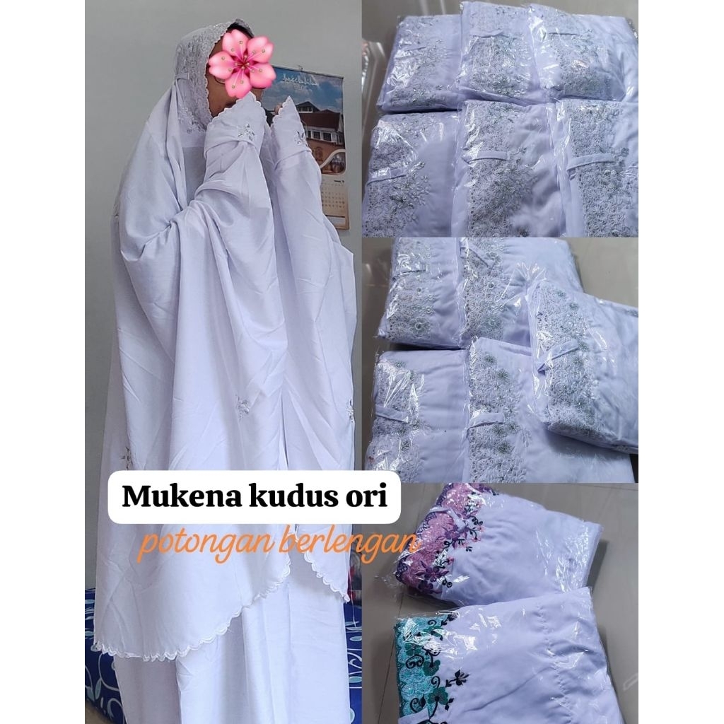 Mukena kudus potongan berlengan/mukena umroh