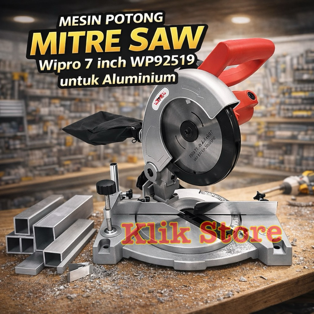 Mesin Potong Aluminium Mitre Saw 7 inch Wipro