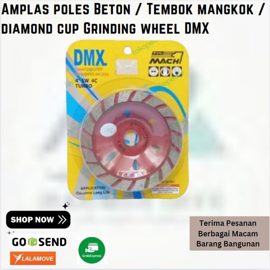 Amplas poles Beton / Tembok mangkok / diamond cup Grinding wheel DMX.