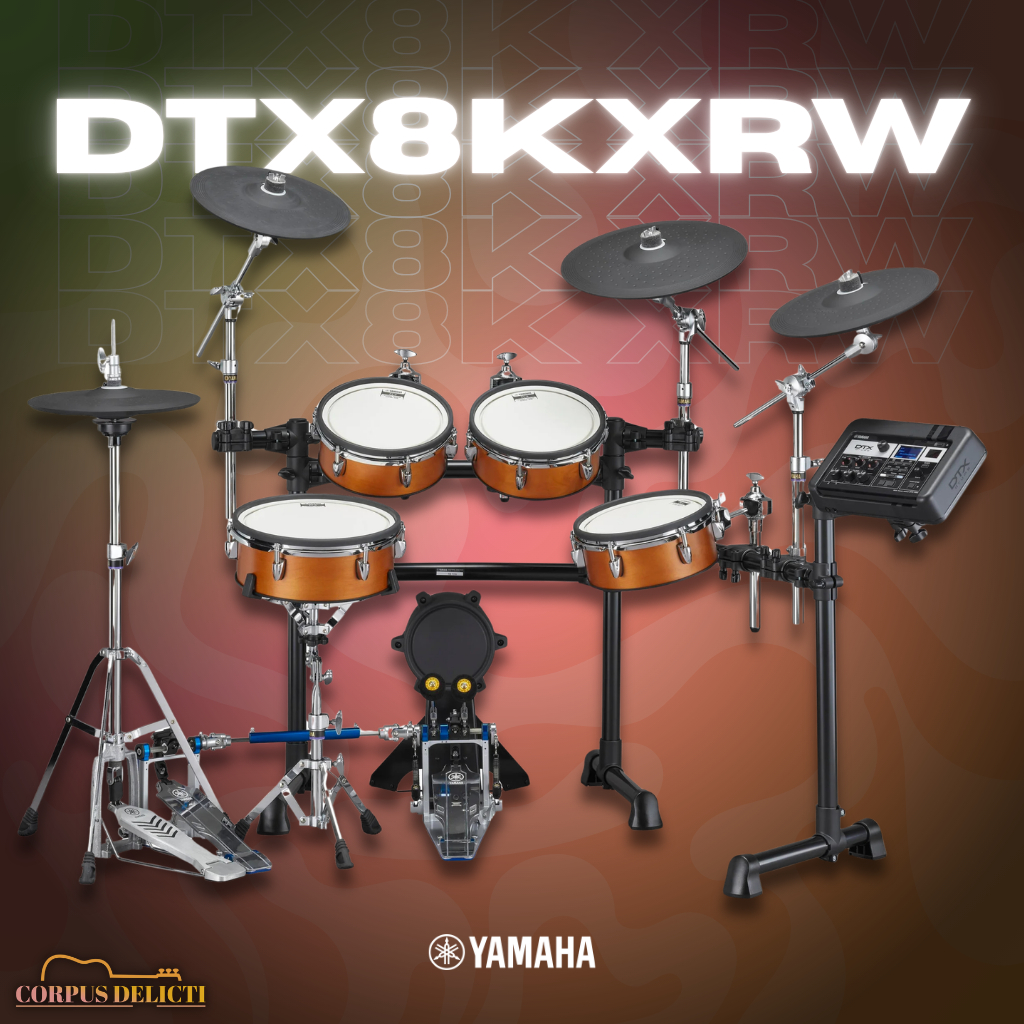 YAMAHA DTX8KXRW Electronic Drum Kit Digital Drum Set (3 Box Set) (Real Wood Finish) (ORIGINAL)
