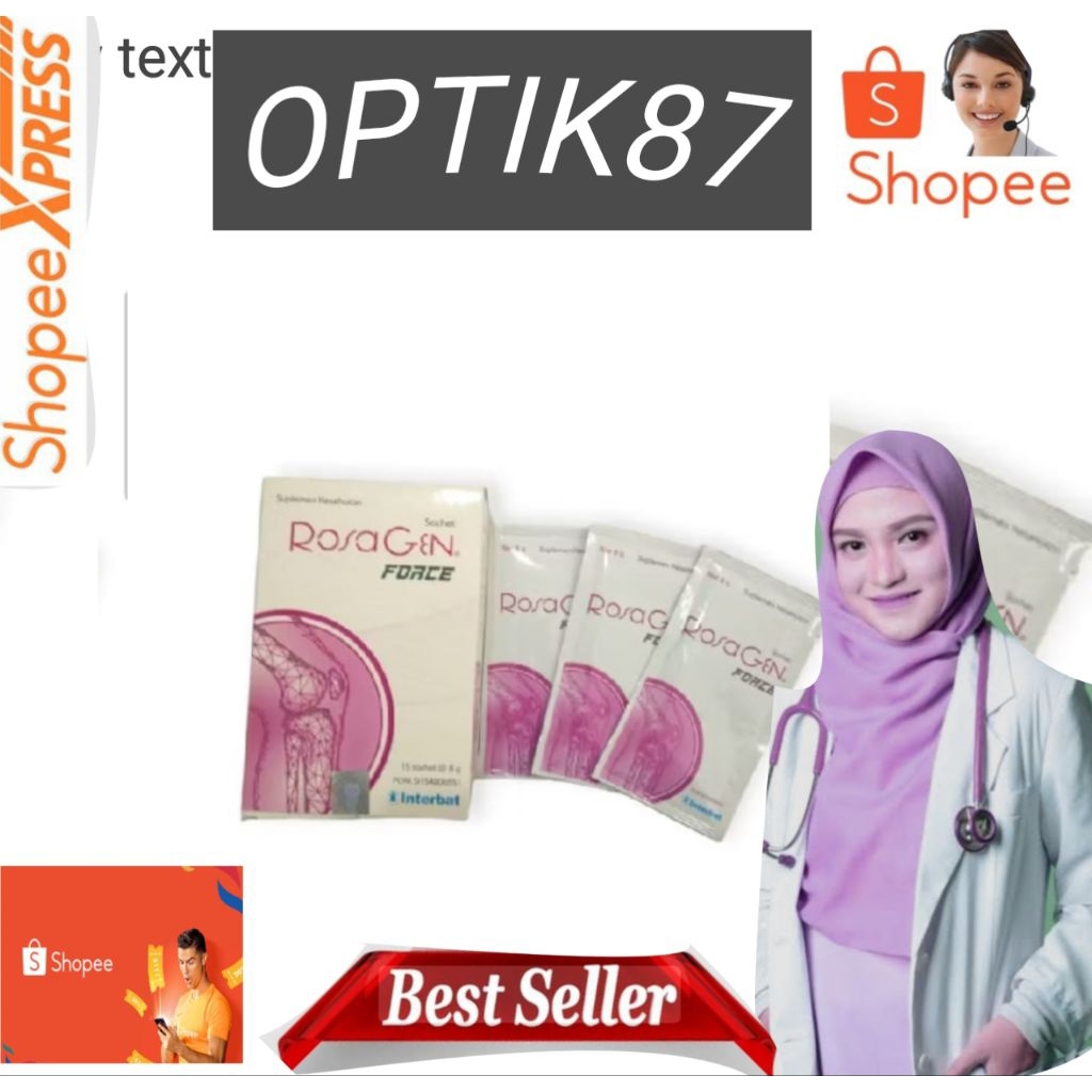 ROSAGEN 15 SACHET ORIGINAL ROSAGEN ASLI OBAT PERSENDIAN TULANG OTOT