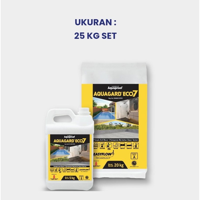 Aquaguard Eco7 25Kg/ semen pelapis bocor/ pelapis bocor/ semen anti air