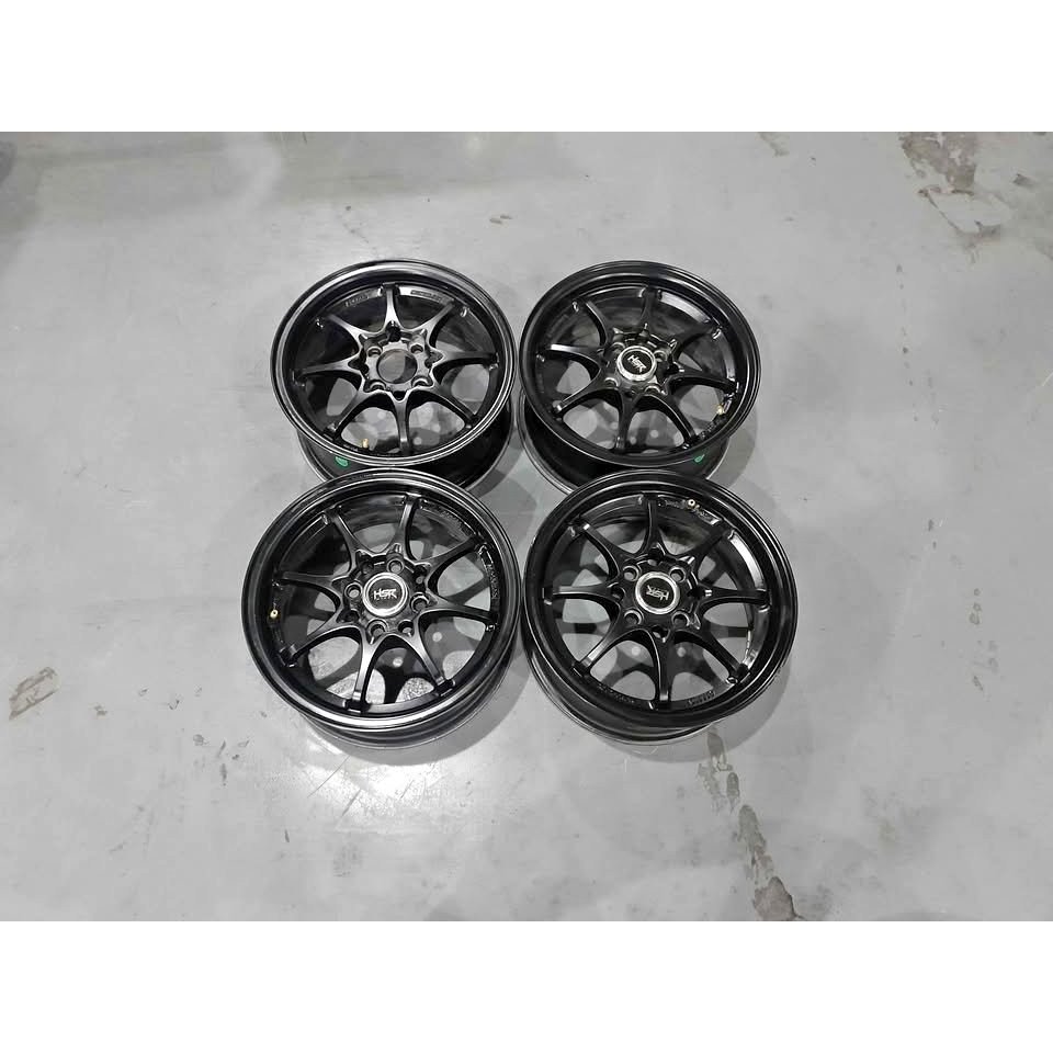 CE28 HSR R14 VELG R14 PCD 8X100/114 LEBAR 5.5 ET 35 HITAM