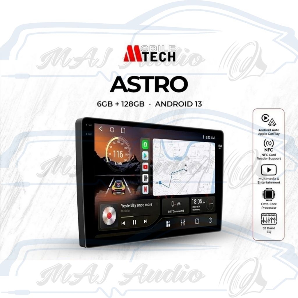 Head Unit Android Mtech ASTRO MM-8803 RAM 6/128GB