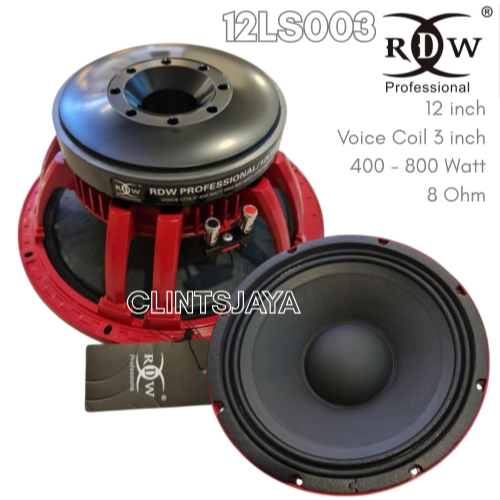 Speaker Komponen RDW 12LS003 Component Speaker RDW 12 LS 003 12Inch Subwoofer