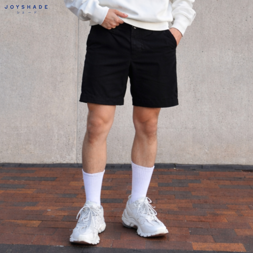 JOY SHADE Short Pants 32 Degrees Cool - Celana Pendek Pria Santai Cotton Twill