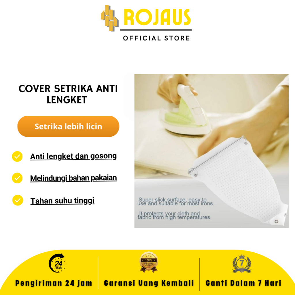 ROJAUS Cover Setrika Anti Lengket Teflon