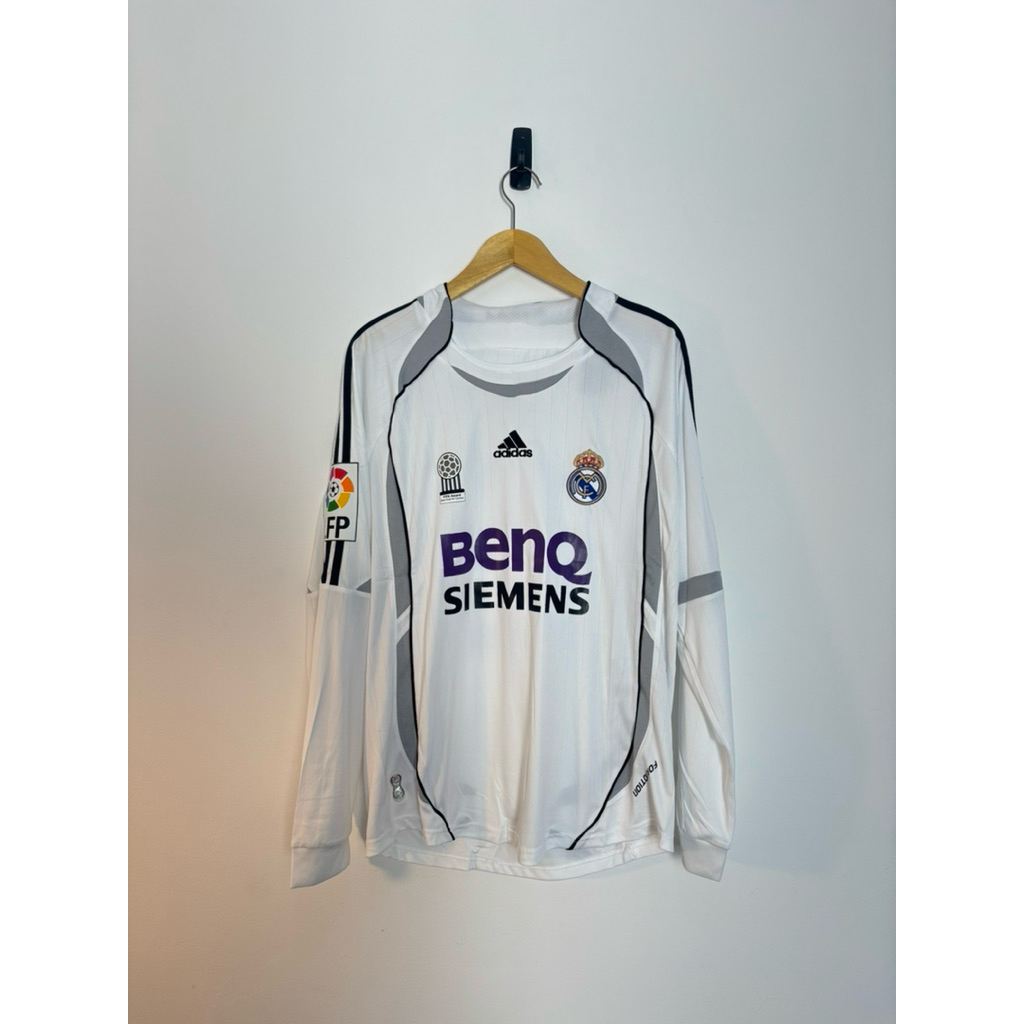 Jersey Long Sleeve Real Madrid Home 2006–2007 – Size L