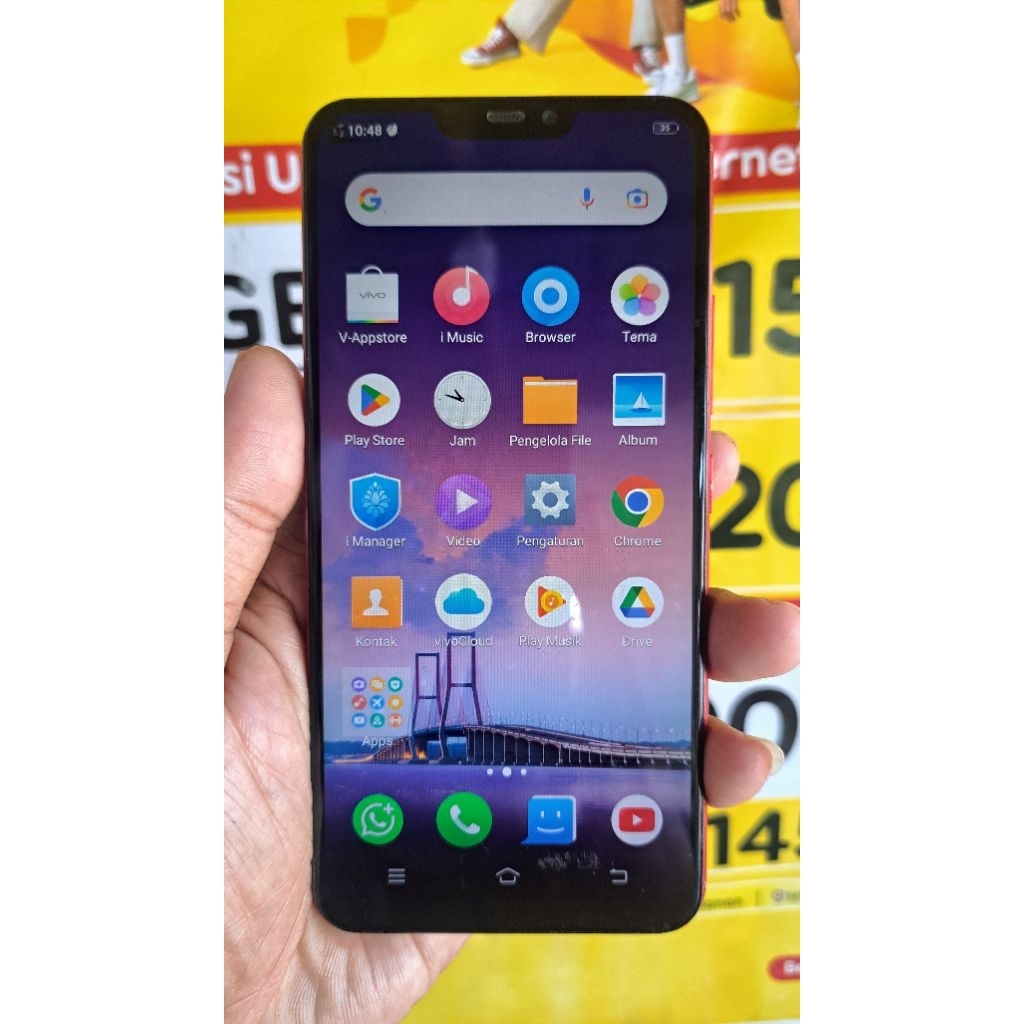 VIVO Y81 RAM 3GB INTERNAL 16GB, SECOND NORMAL TES, SIAP PAKAI, ADA MINUS