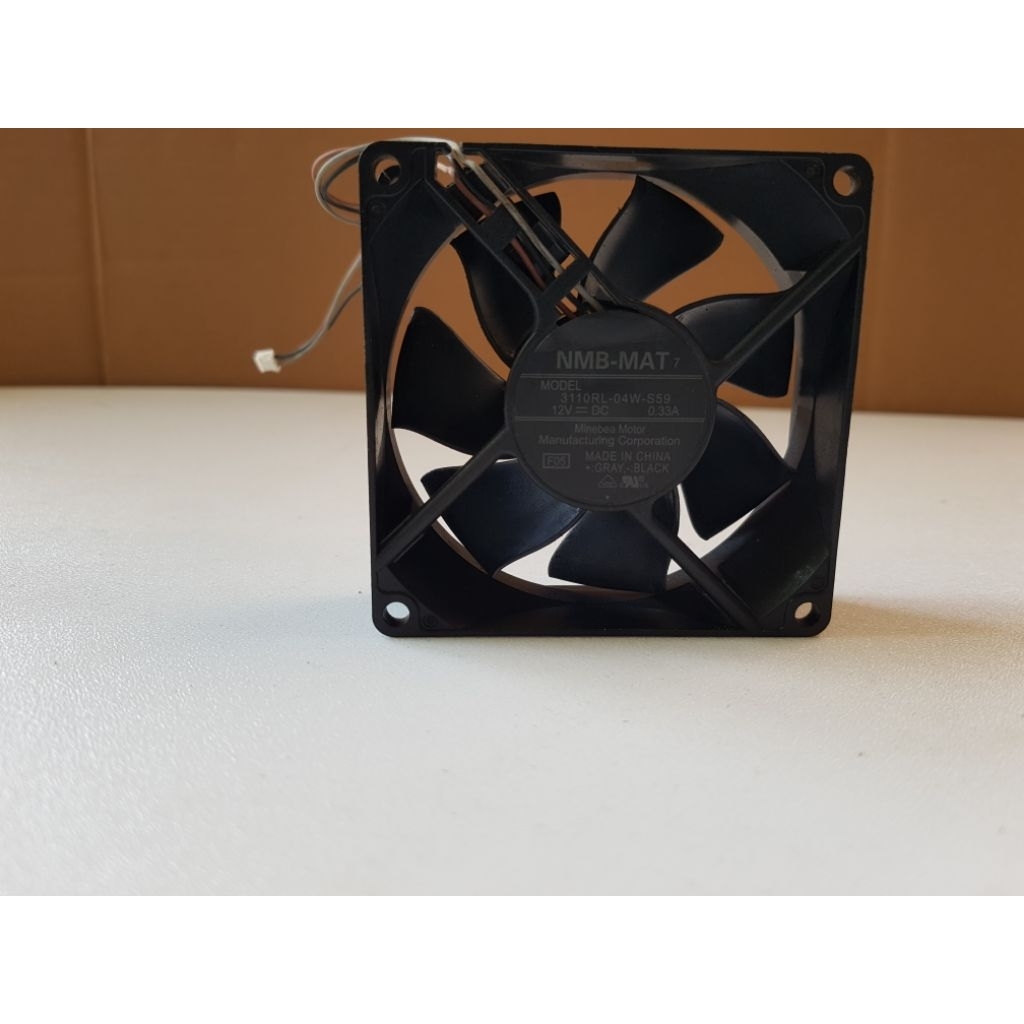 Fan kipas NMB-MAT DC 12V_0.33A 8X8CM 3pin