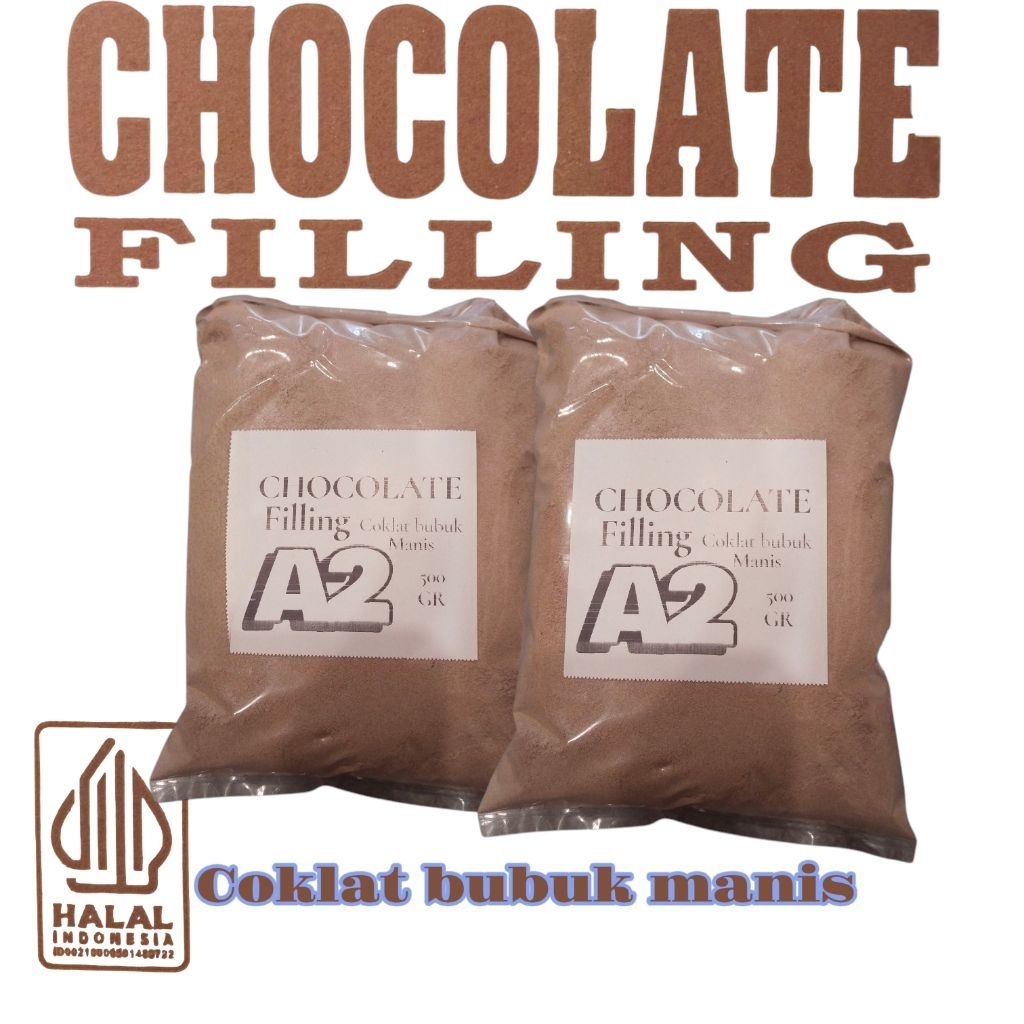 COKLAT BUBUK MANIS COKLAT FILLING RIPACK 500GR