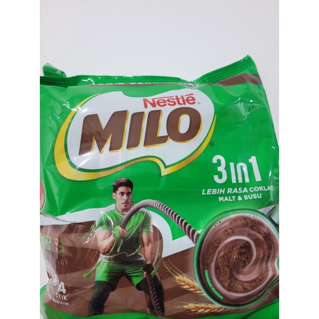 Milo 3in1 Sachet 14pcs Original Malaysia