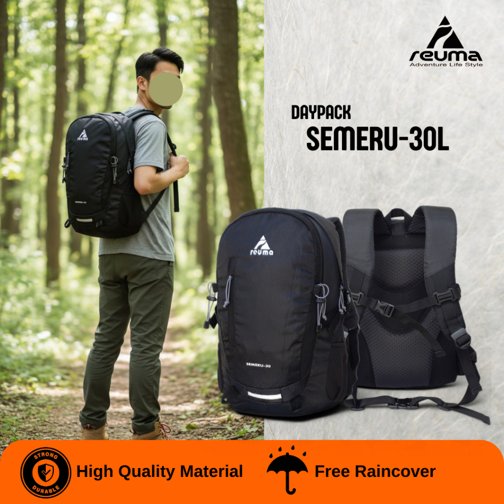Tas Ransel 30 liter Reuma Semeru-30 / Daypack / Backpack / Tas gunung
