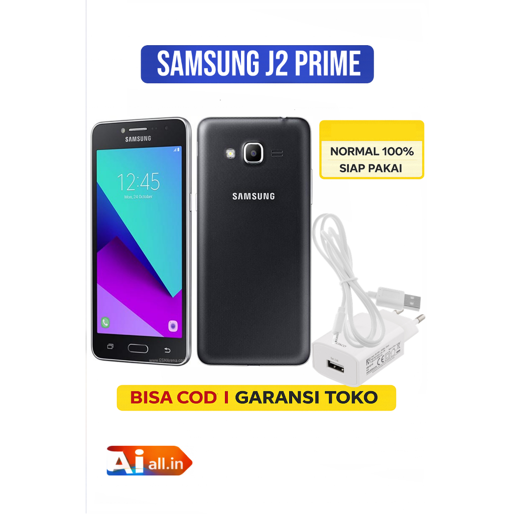 Samsung Galaxy J2Prime Dual Sim-4G  RAM 1.5Gb ROM 8Gb Ponsel Bekas