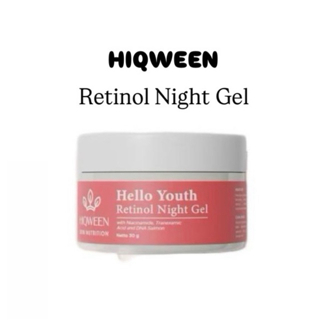 Hiqween Retinol Night Gel Hiqween Night Cream Malam Hiqween
