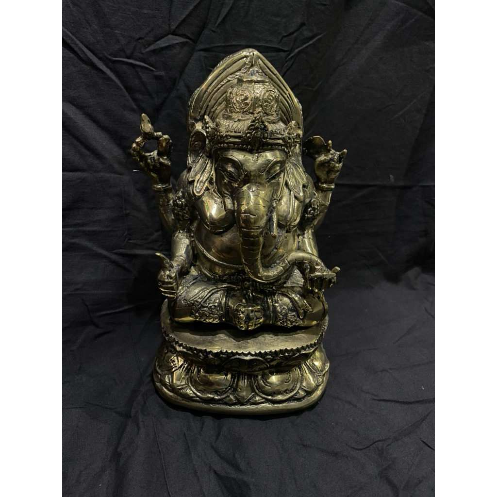 pajangan patung ganesha warna kuning