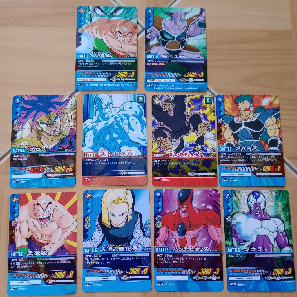 kartu dragon ball cardgame 2006 set 10 Bandai original Japan