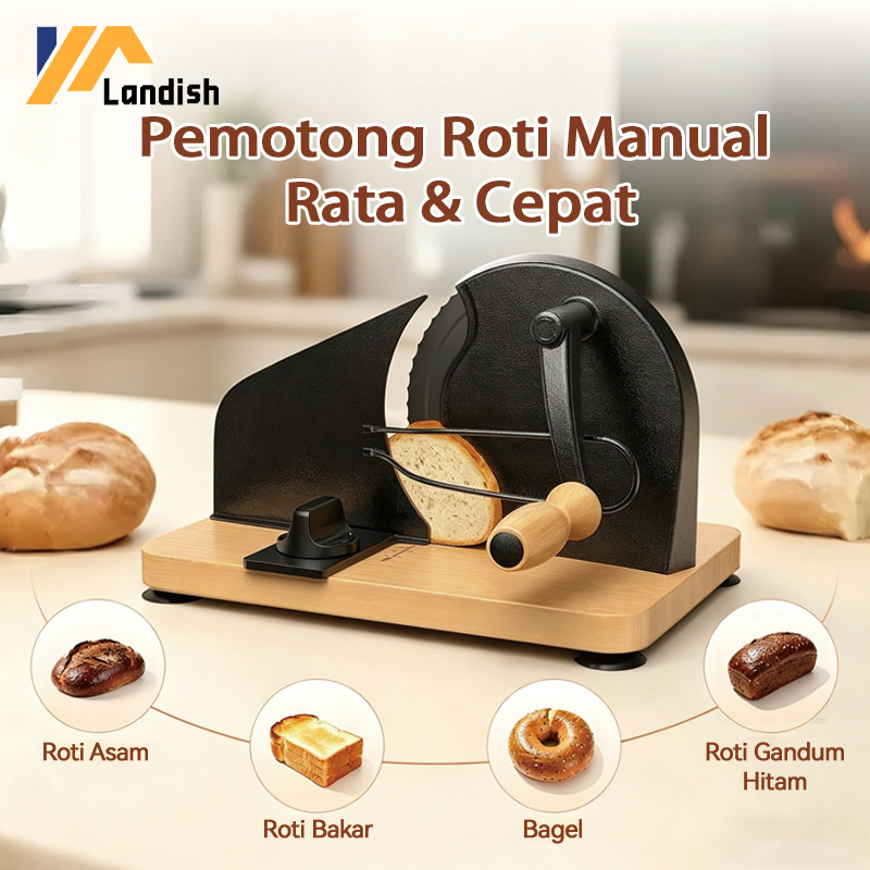 Pemotong Roti Manual | Alat Potong Roti Tawar Sandwich Rapih & Rata, Praktis untuk Pemotongan Roti C