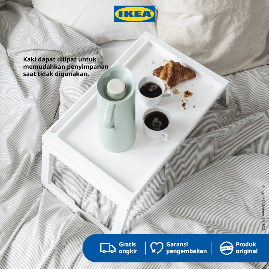 IKEA KLIPSK Baki / Meja Lipat Tempat Tidur Serbaguna