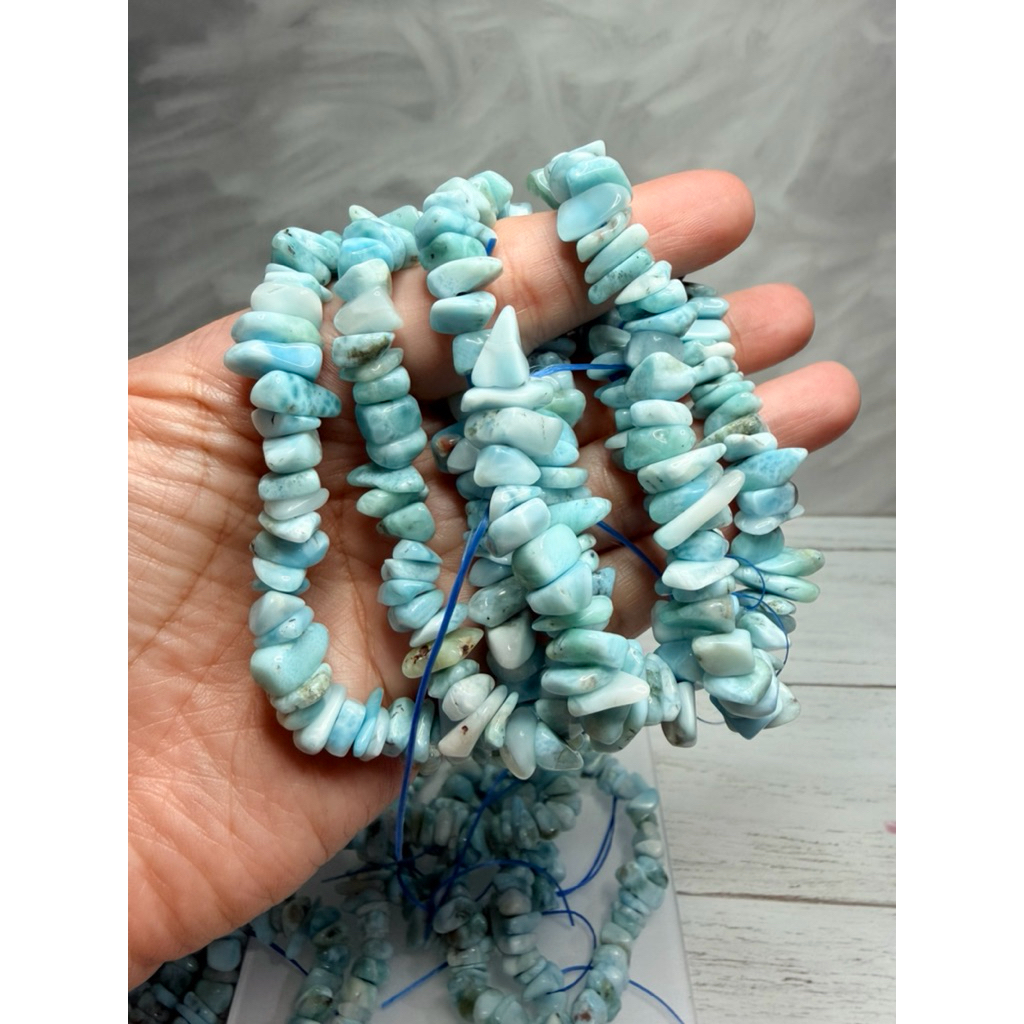 gelang manik larimar