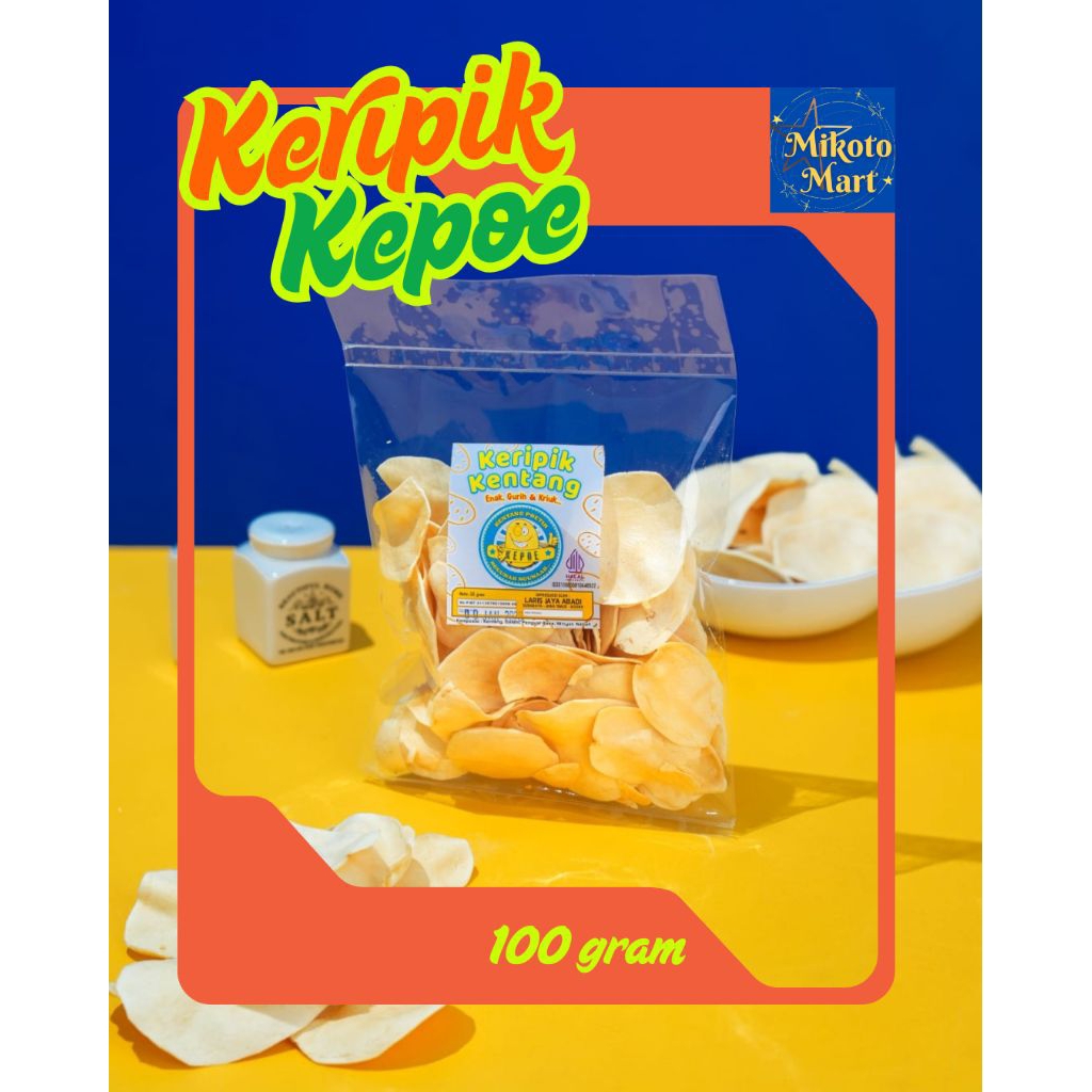 Keripik Kentang Bandung KEPOE 100 gram Keripik Kentang Putih