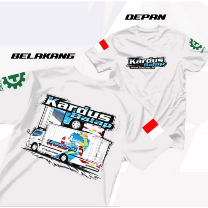 Kaos KARDUS BALAP Design Tshirt Baju Kaos Truck Box