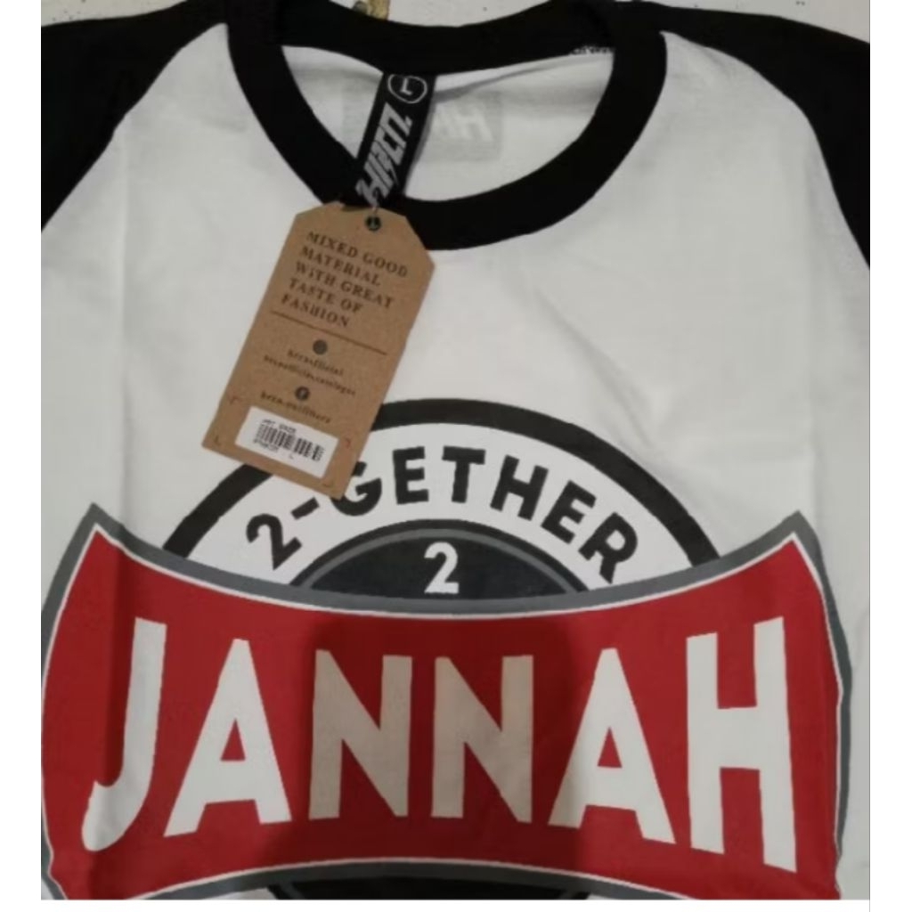 Kaos Raglan 2-GETHER 2 JANNAH 4-EVER