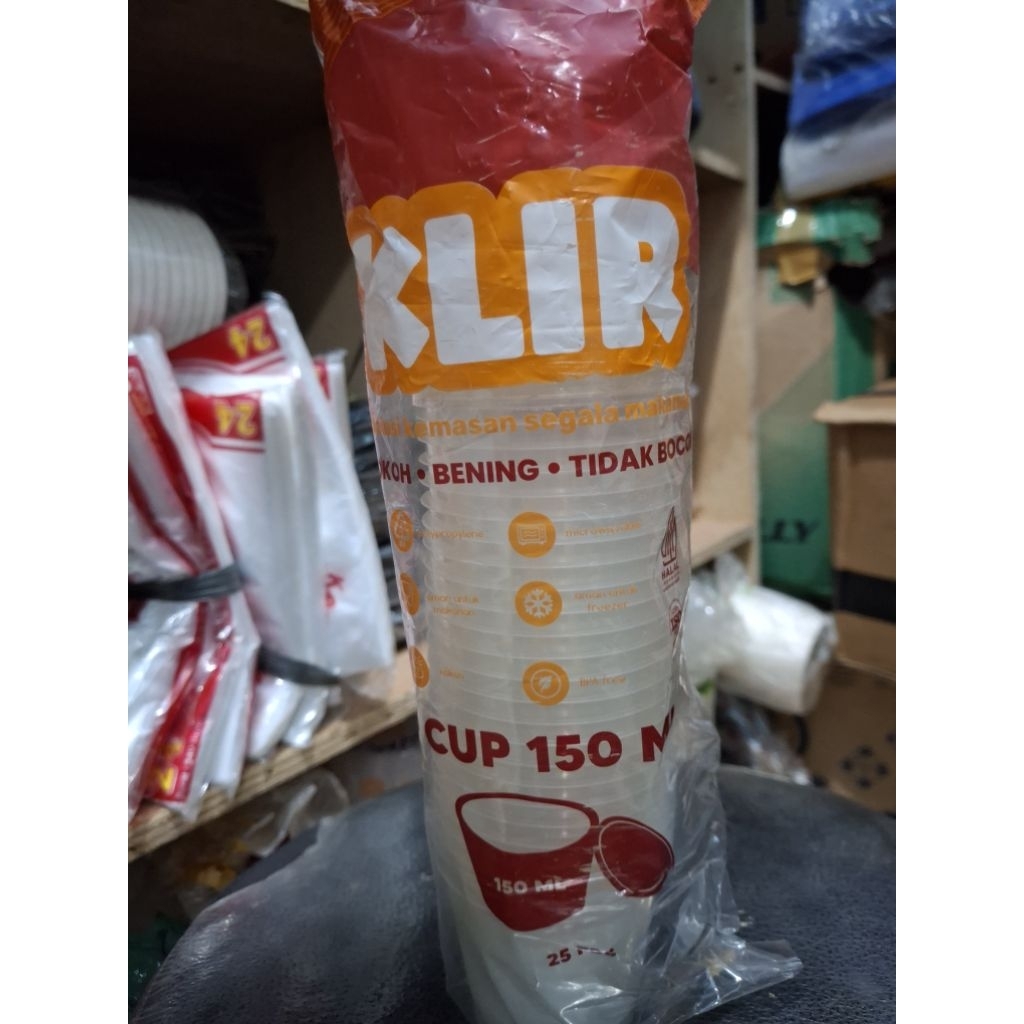 Klir Cup 150ml Tutup Pisah