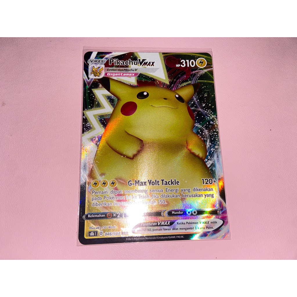 PIKACHU VMAX INDONESIA CARD TCG KARTU POKEMON ID