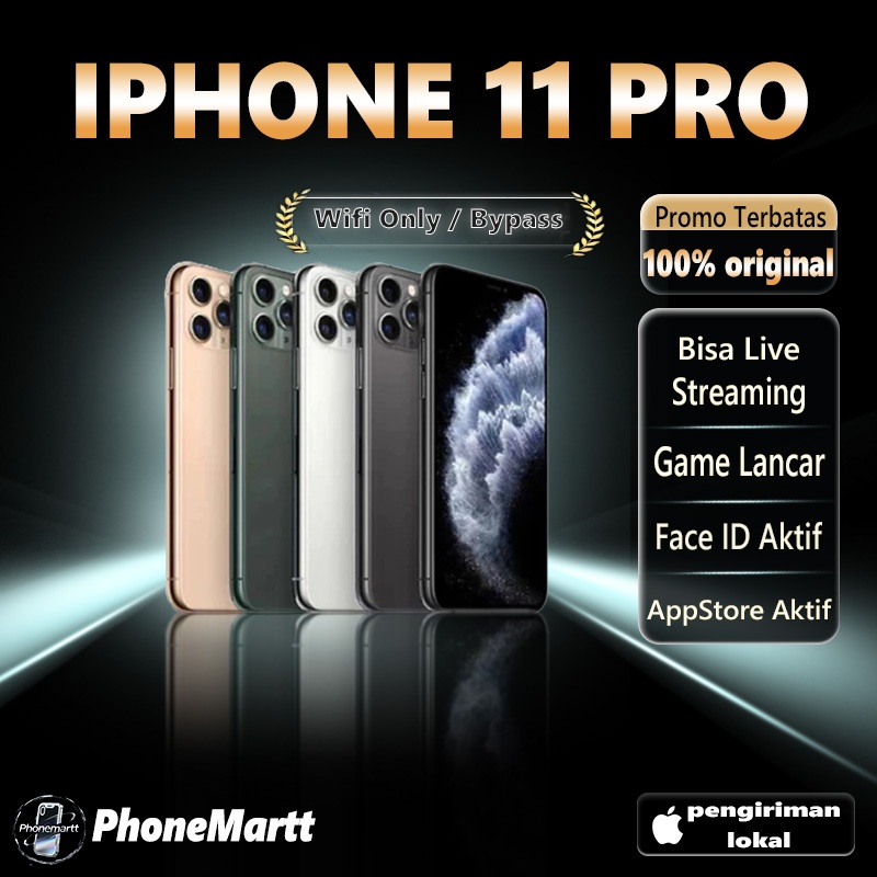 Apple iPhone 11 PRO SECOND ORIGINAL 64/128/256GB Inter Mulus Like New Face ID WiFi-Only Simlock Beka