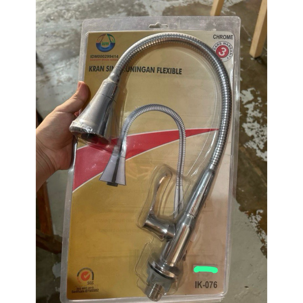 kran angsa kuningan sink meja fleksibel IGM