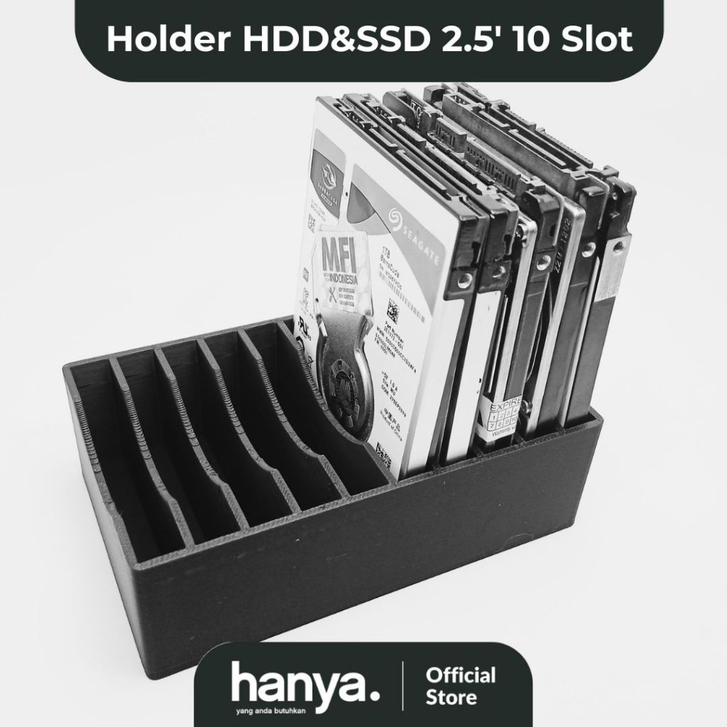 HDD Dan SSD 2.5" Stand Holder 10 Kolong