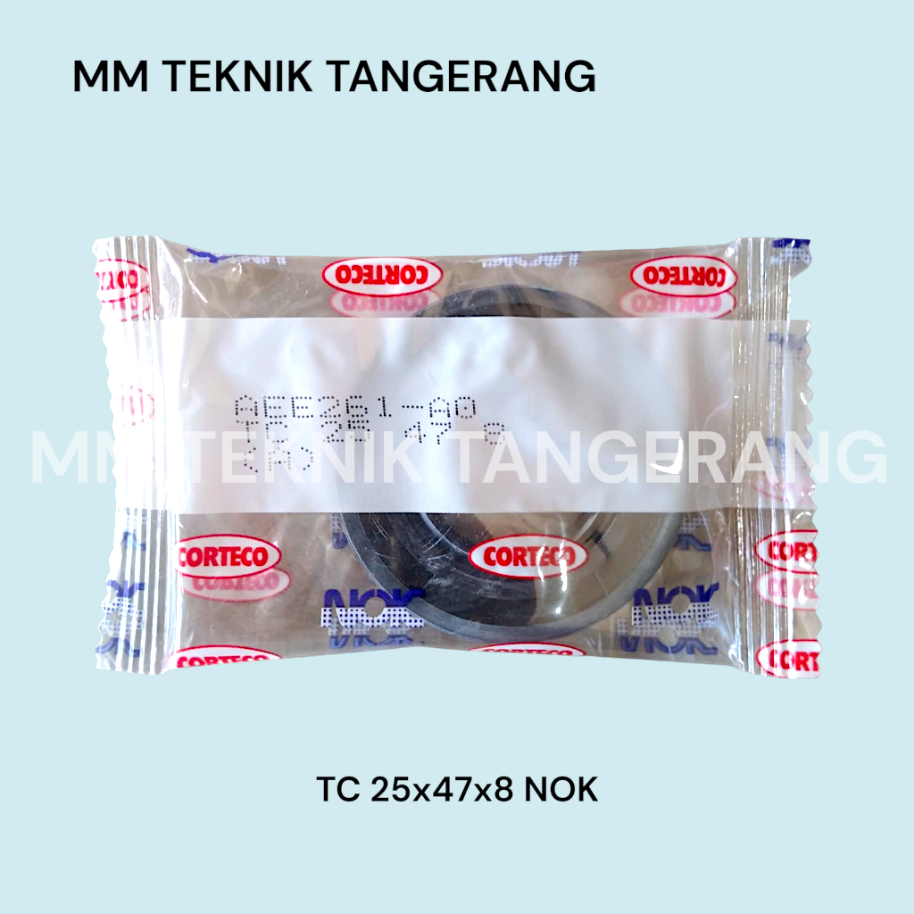 Oil seal TC 25x47x8 merk NOK 25 x 47 x 8 karet oli sil shock breaker 25 47 8