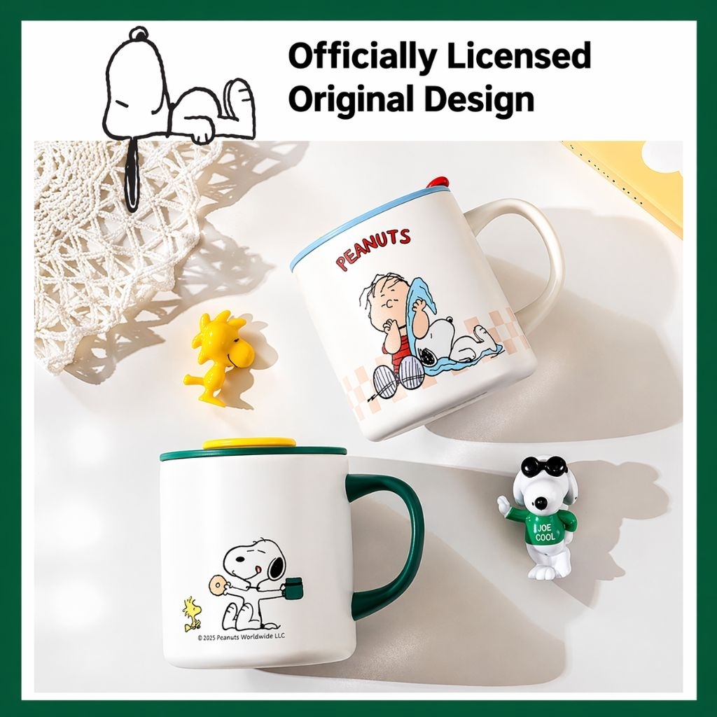 MUG SNOOPY ORI LICENSE  / GELAS STAINLESS SNOOPY IMPORT / CANGKIR SNOOPY PENAUTS SUS 316 / GELAS STA