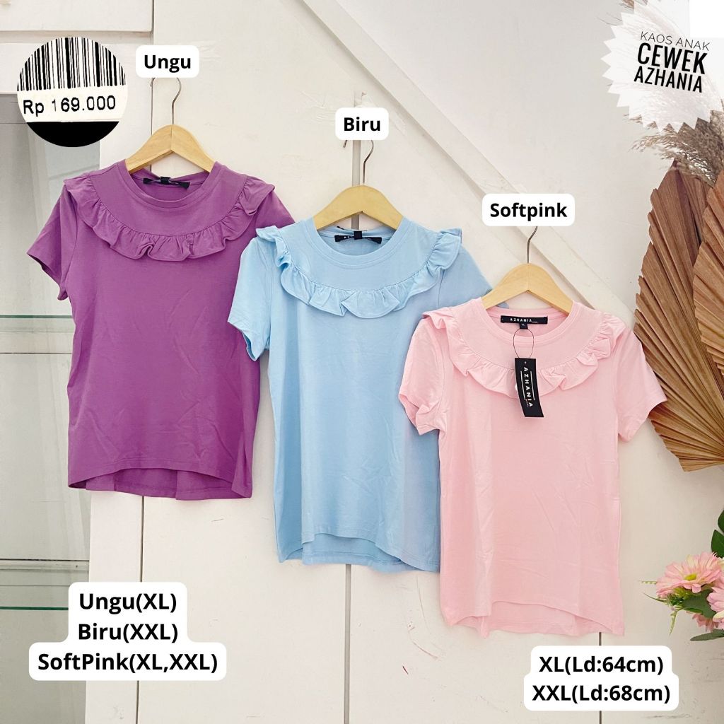 KAOS ANAK CEWEK AZHANIA IMPORT