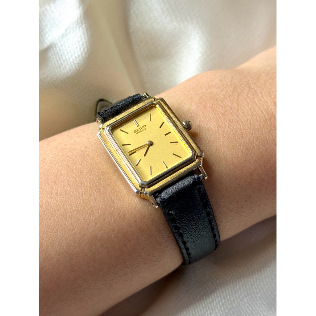 seiko tank ladies gold watch | jam seiko tank vintage