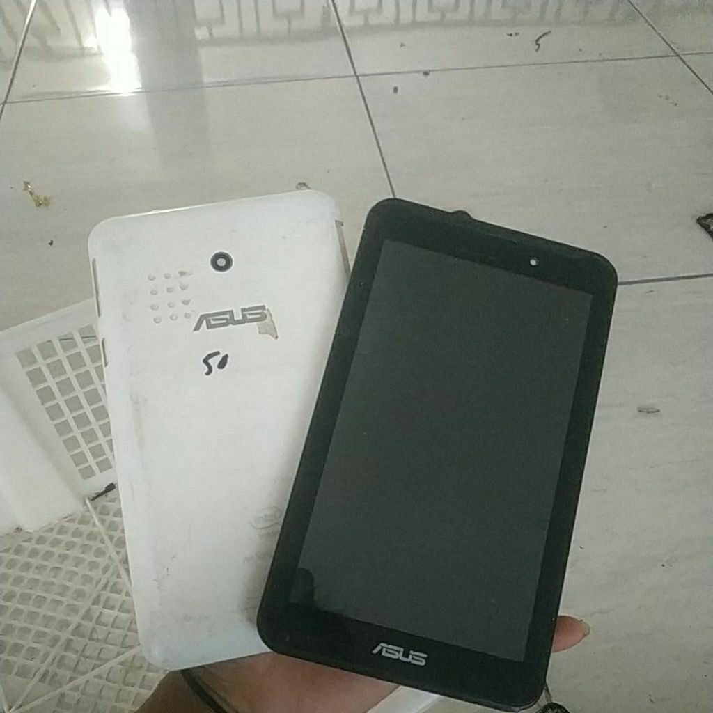 lcd plus case bekas tablet asus K012, lcd tc ok