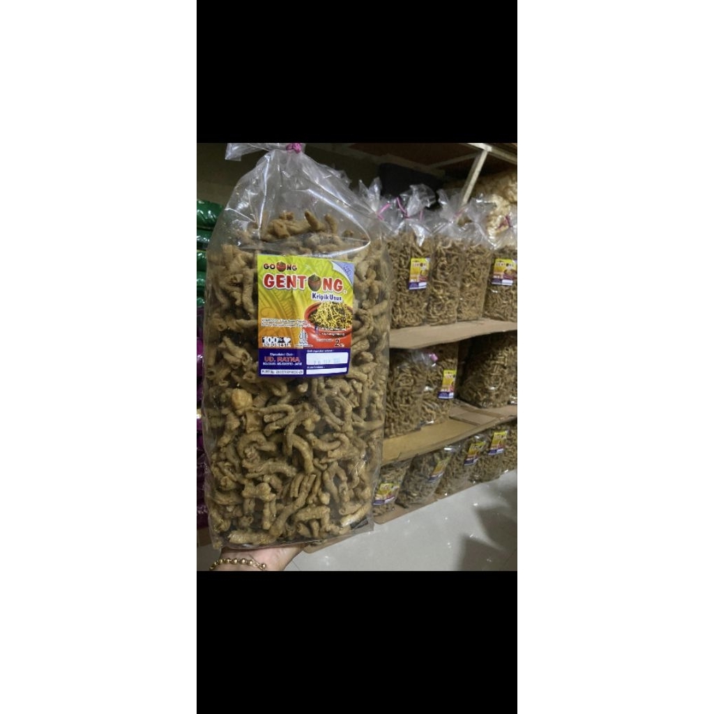 keripik usus gentong/ kripsus/ keripik usus 2 kg
