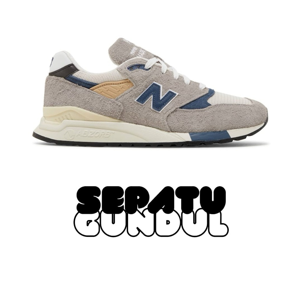 Sepatu Sneaker Pria NB 998 Grey Day Made in USA  U998TA