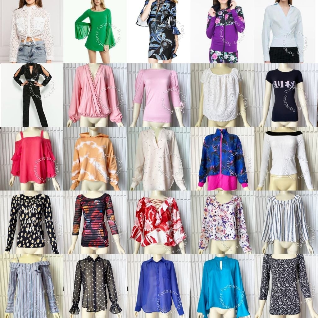 BIG SALE GUESS MARCIANO SHIRT TOP KEMEJA CARDIGAN HOODIE BAJU ATASAN WANITA & DRESS MURAH SIZE XS S 