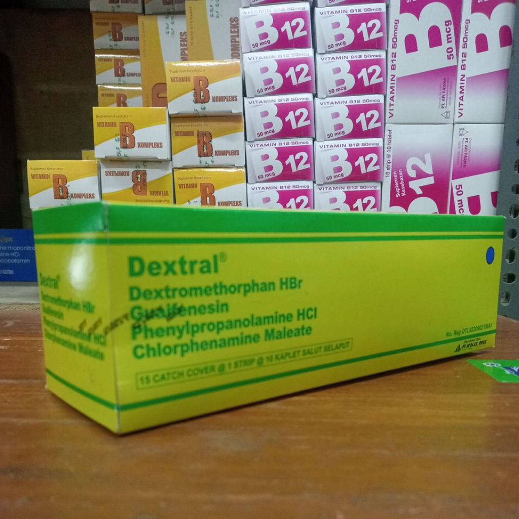 Dextral tablet 1 box isi 15 strip original