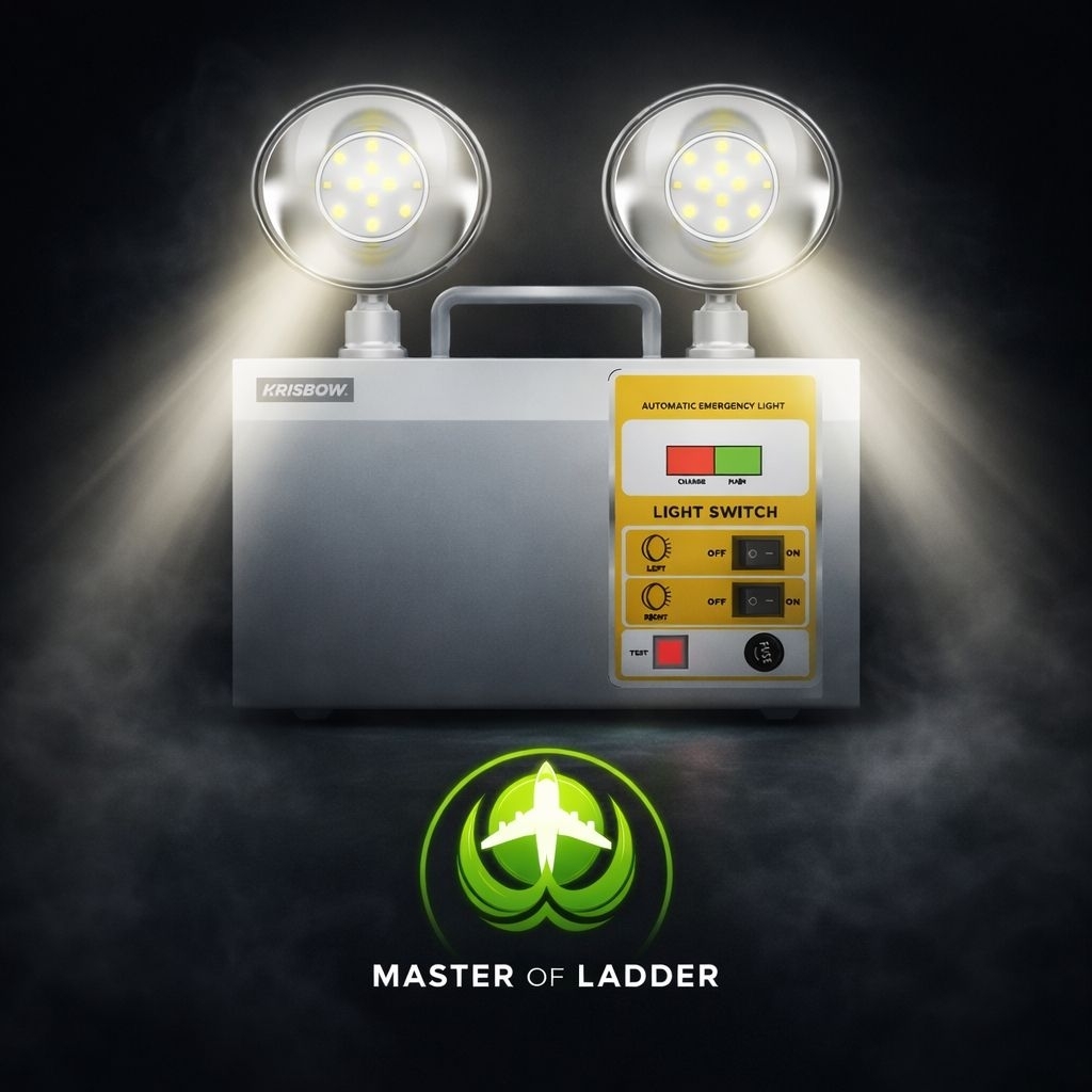 Krisbow Lampu Darurat/ Emergency Lamp otomatis nyala saat listrik mati