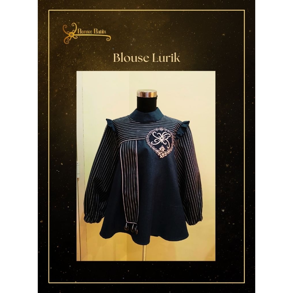 Blouse Wanita Lurik