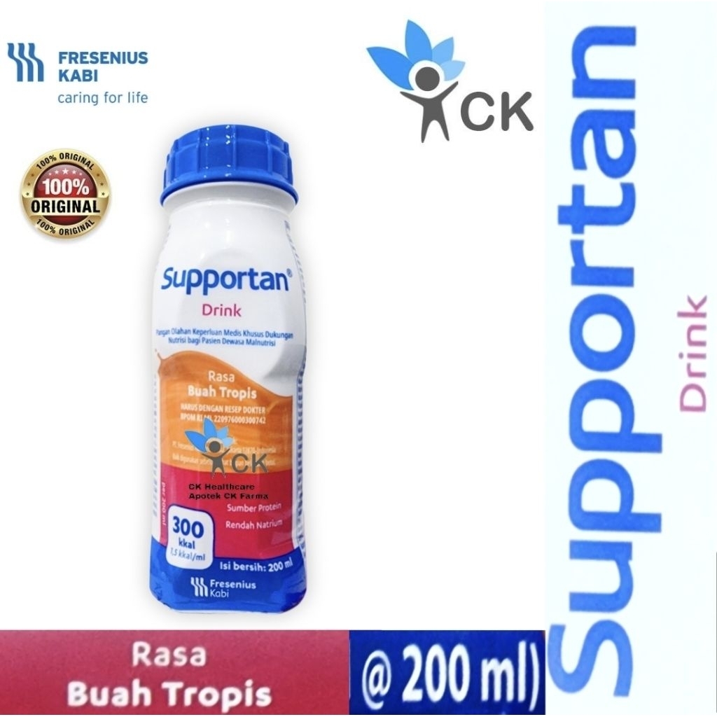 SUPPORTAN DRINK TROPICAL FRUITS 200 ML terapi malnutrisi