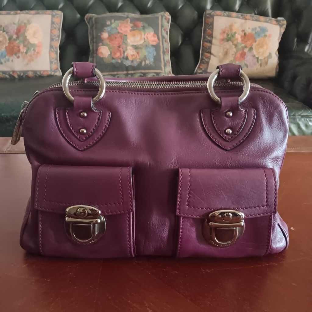 Tas Wanita Marc Jacobs Ungu Second Asli (Original)