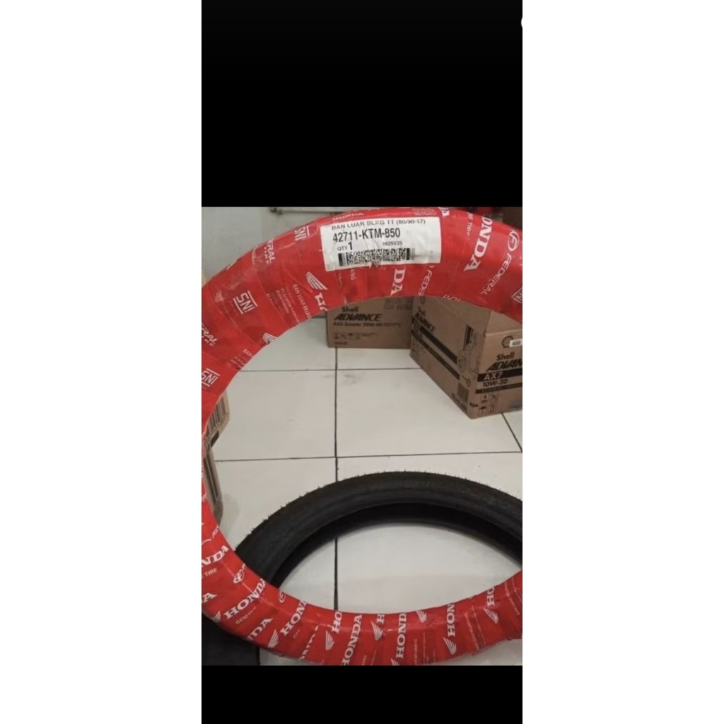 Ban Luar FEDERAL Honda ORI 80/90 ring 17 ban belakang Revo Supra X 125 TUBE TIPE