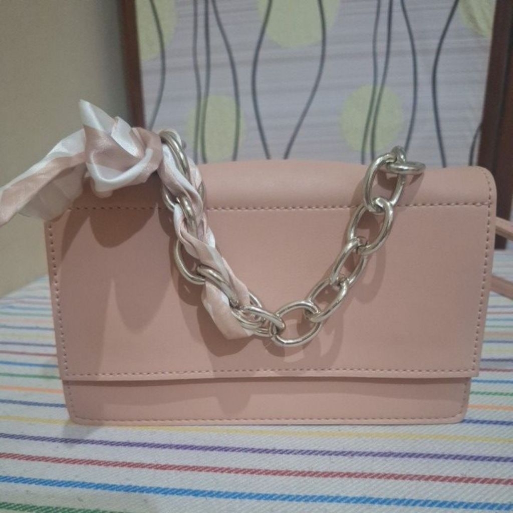 Preloved Tas wanita warna Pink