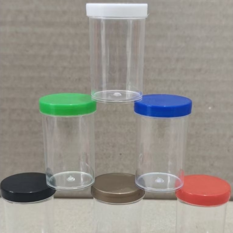 pot 30 cc / pot urine 30 cc / pot bening 30 cc di lengkapi tutup dengan 6 warna pilihan