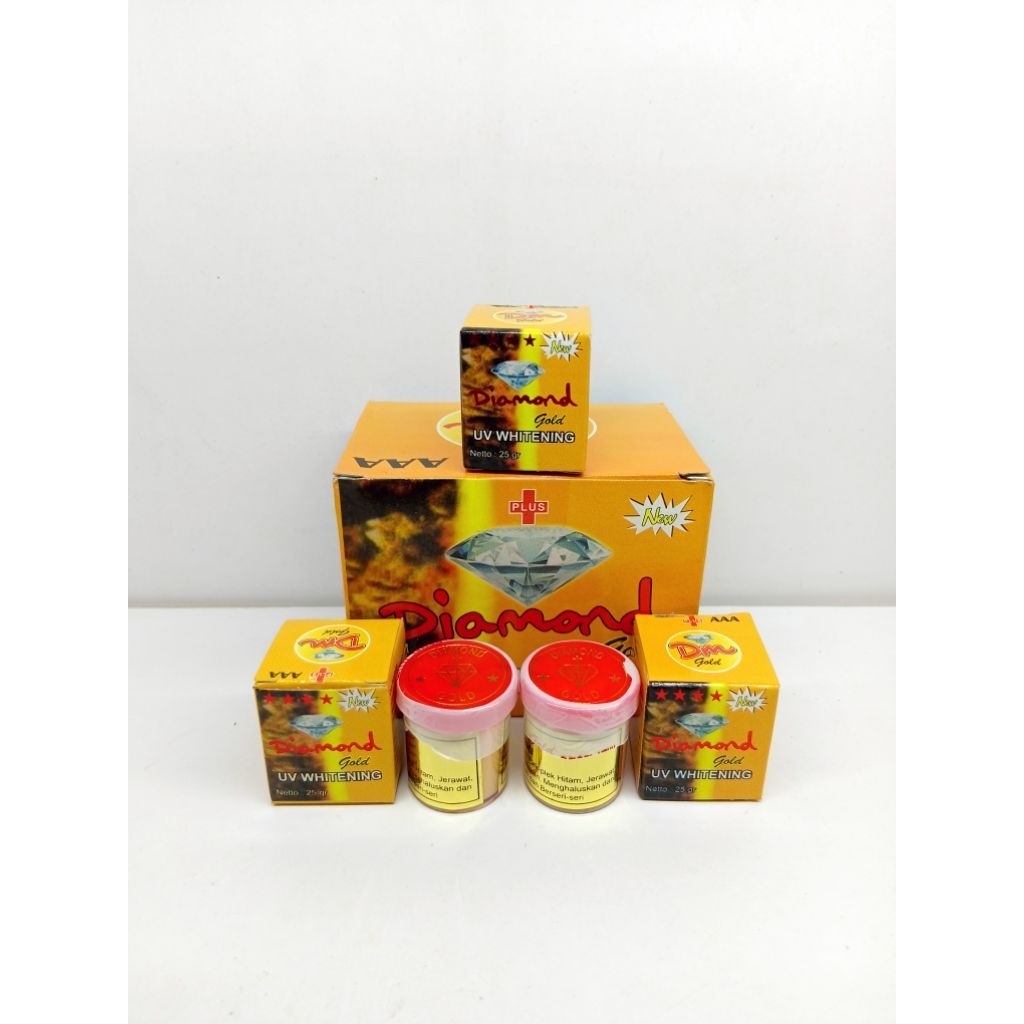 6 Cream Diamond Gold Original // Cream Diamond Gold Uv Whitening  Murah