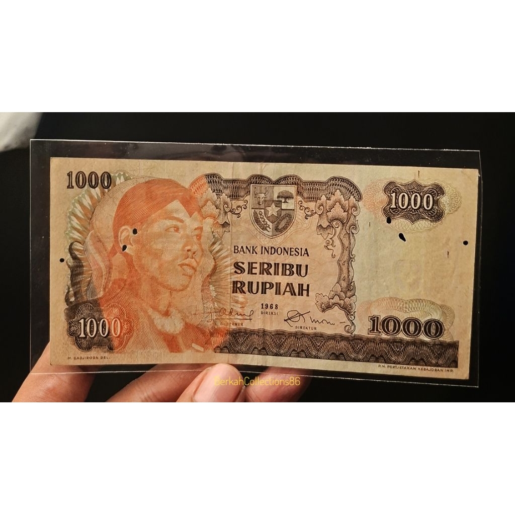 uang 100 rupiah jendral sudirman tahun 1968